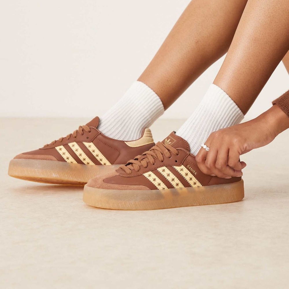 🤎⭐️ ADIDAS SAMBAE PRELOVED BROWN STAR 🌟🤎 - Picture 4 of 4